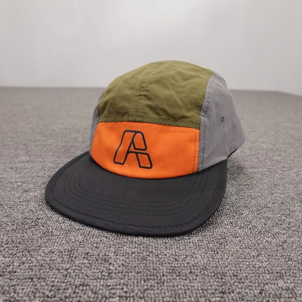 Anthem Branding Hat Cap Strap Back Mens One Size Multicolor 5 Panel Nylon Trail